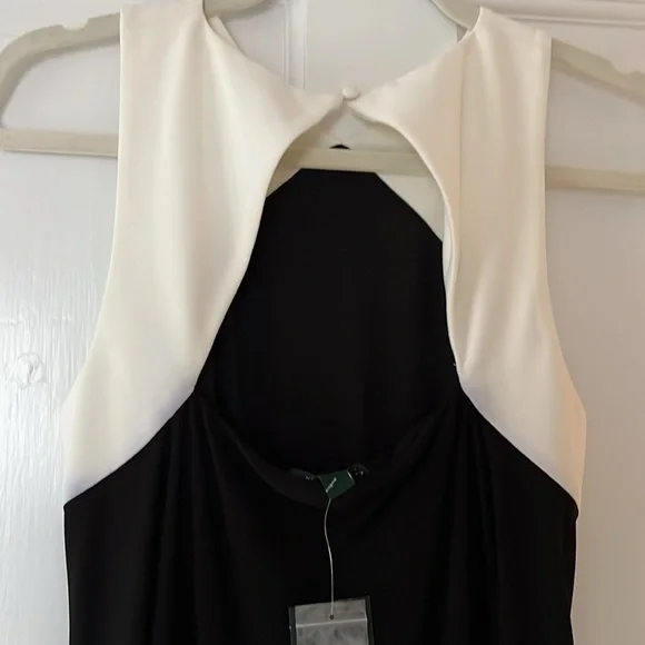 Lauren Ralph Lauren Black and white swing halter dress - Picture 5 of 6